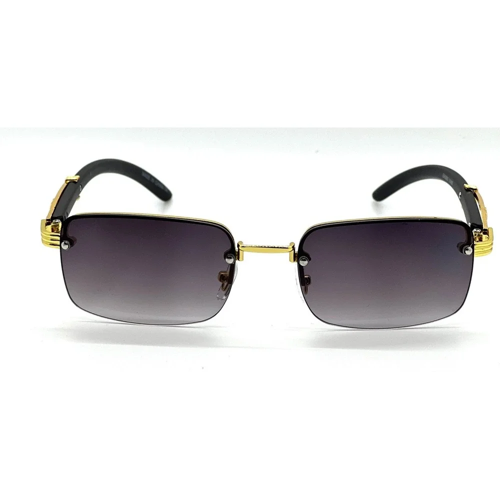 Men Sunglasses Gradient Black Lens Small Trendy Style Fashion Lentes Gafas Nuevo